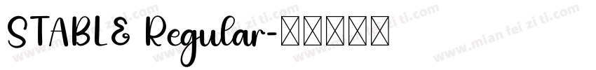 STABLE Regular字体转换
